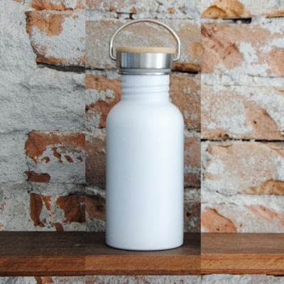 Urban water bottle enkelwandig 500ml Chalk White